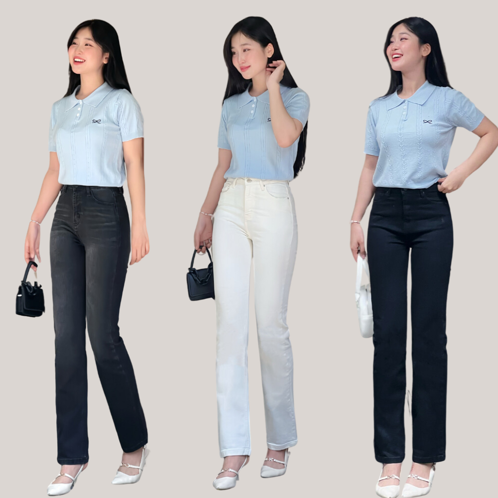 Đánh Giá Quần Jean Nữ Ống Đứng TTTHAO S100 VNXK Co Giãn