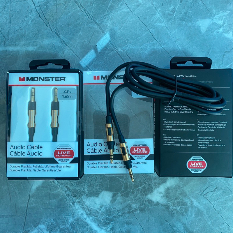 Dây Audio (Cáp AUX) Tròn 3.5mm Jack Mạ Vàng 1,2M / 3.5mm to 3.5mm - Hàng Chuẩn Chính Hãng FullBox