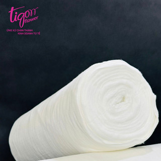 1 bịch bông gòn 1kg để bọc gốc giữ nước bó hoa, giúp cho hoa tươi lâu hơn, nhiều lớp giúp tiết kiệm hơn
