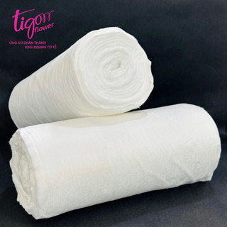 Combo 2 bịch bông gòn 1kg để bọc gốc giữ nước bó hoa, giúp cho hoa tươi lâu hơn, nhiều lớp giúp tiết kiệm hơn