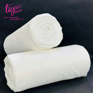 Combo 2 bịch bông gòn 1kg để bọc gốc giữ nước bó hoa, giúp cho hoa tươi lâu hơn, nhiều lớp giúp tiết kiệm hơn
