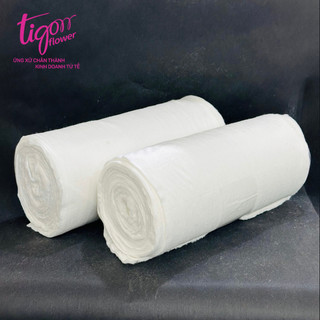 Combo 2 bịch bông gòn 1kg để bọc gốc giữ nước bó hoa, giúp cho hoa tươi lâu hơn, nhiều lớp giúp tiết kiệm hơn