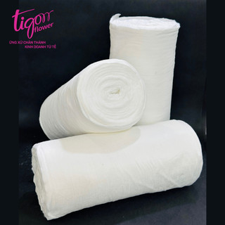 Combo 3 bịch bông gòn 1kg để bọc gốc giữ nước bó hoa, giúp cho hoa tươi lâu hơn, nhiều lớp giúp tiết kiệm hơn