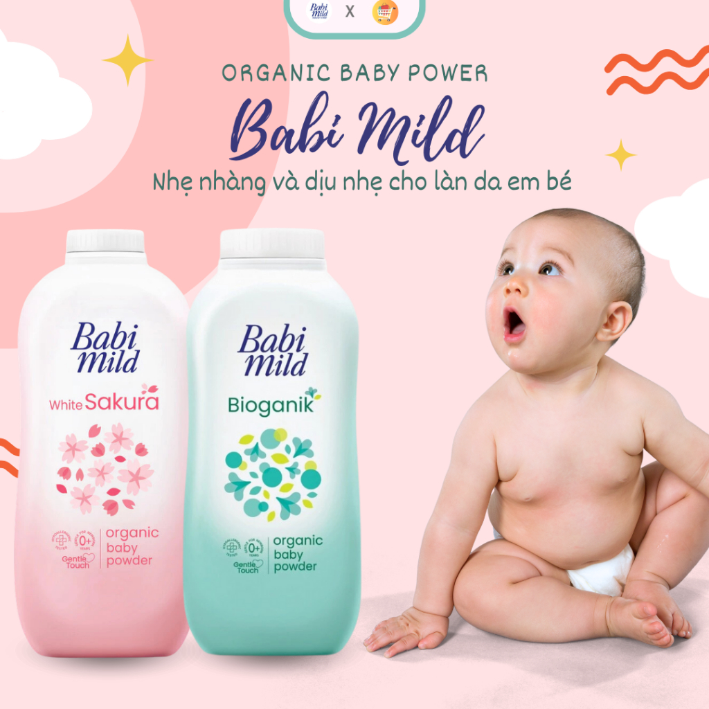 Phấn Rôm Babi Mild cho bé 160g | Shopee Việt Nam
