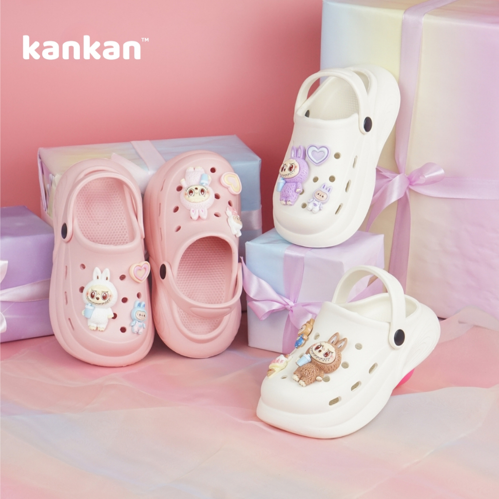 Dép Sục LABUBU Cho Bé KanKanStore Sục Quai Hậu Trẻ Em Nhẹ Êm Chân KA084
