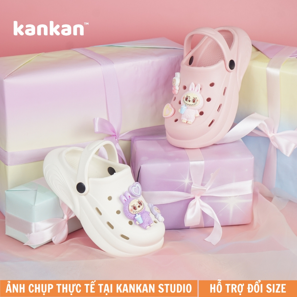 Dép Sục LABUBU Cho Bé KanKanStore Sục Quai Hậu Trẻ Em Nhẹ Êm Chân KA084