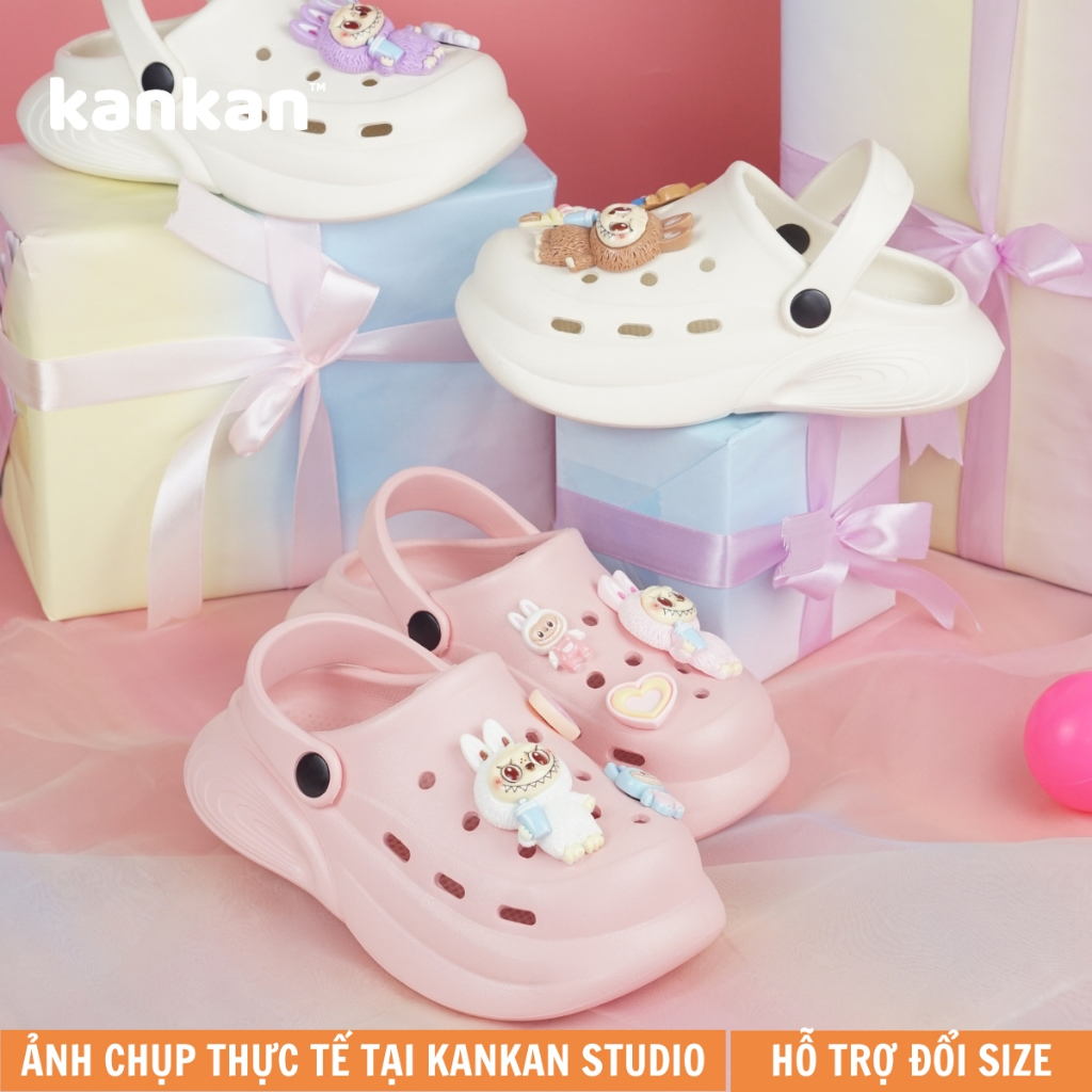 Dép Sục LABUBU Cho Bé KanKanStore Sục Quai Hậu Trẻ Em Nhẹ Êm Chân KA084