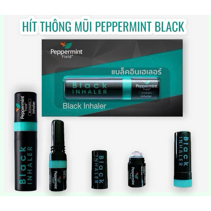 Combo 6 Ống hít mũi Thái Lan Hít xanh, đỏ, hít pastel, hít đen bạc hà chính hãng [nhiều loại]
