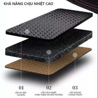 Thảm taplo xe Mitsubishi Xforce 2024, 2025 chất liệu da carbon màu đen cao cấp chống nắng nóng hiệu quả