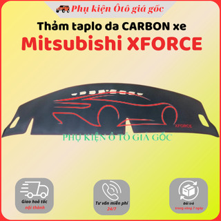 Thảm taplo xe Mitsubishi Xforce 2024, 2025 chất liệu da carbon màu đen cao cấp chống nắng nóng hiệu quả