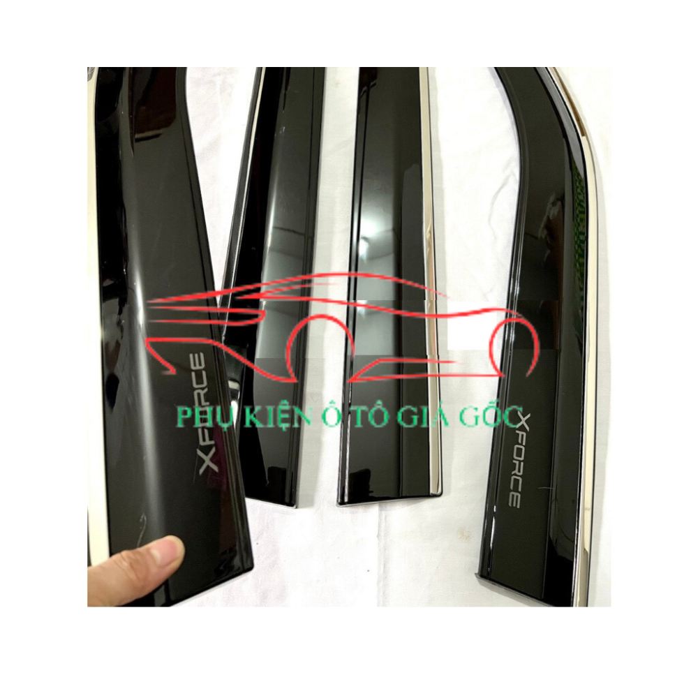 Vè che mưa Mitsubishi Xforce 2024+, Chỉ INOX  cao cấp, dày dặn, sáng bóng