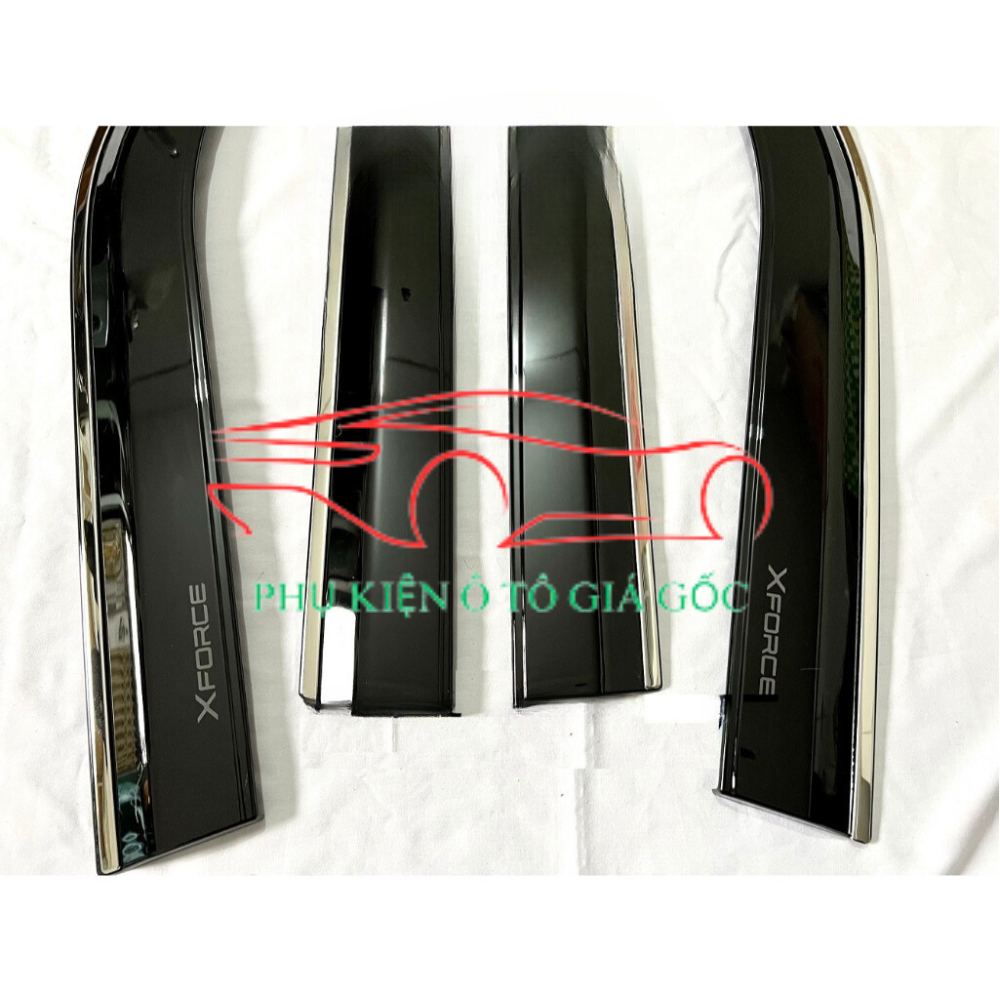 Vè che mưa Mitsubishi Xforce 2024+, Chỉ INOX  cao cấp, dày dặn, sáng bóng