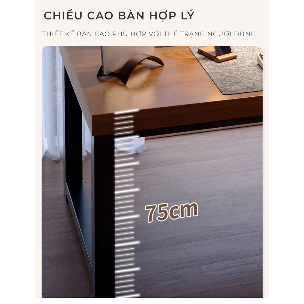 Ảnh Bàn gaming cao cấp phong cách hiện đại khung thép lớn mặt bàn 25mm thương hiệu IGA -GM166 2