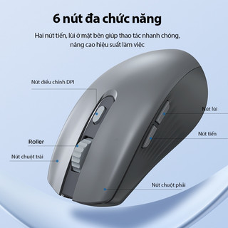 Chuột Quang Không Dây Tĩnh Âm ROBOT M370 Tĩnh Âm Cảm Biến Quang Học Khoảng Cách Tín Hiệu 20m