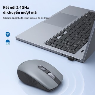 Chuột Quang Không Dây Tĩnh Âm ROBOT M370 Tĩnh Âm Cảm Biến Quang Học Khoảng Cách Tín Hiệu 20m