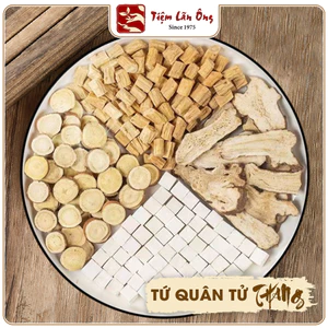 Tứ quân tử thang, set 4 vị mix sẵn gồm: Bạch linh, đẳng sâm, cam thảo, bạch truật - Tiệm Lãn Ông