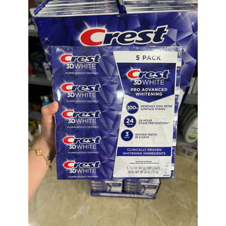 Kem Đánh Răng Trắng Răng Hiệu Quả CREST 3D White Advanced Triple Whitening