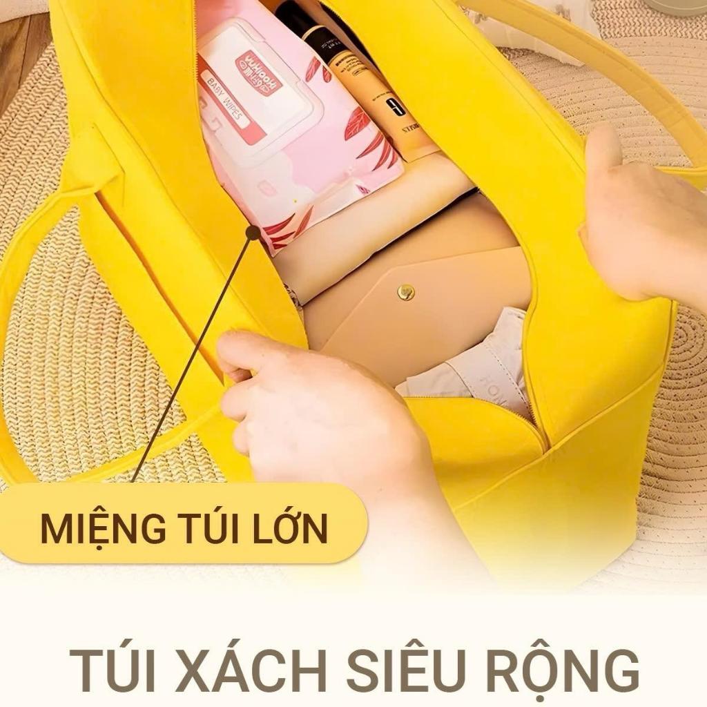 Túi Xách Du Lịch, Túi Đựng Đồ  Đa Năng Nhiều Hoạ Tiết Dạ Nỉ , Phù Hợp Du Lịch Mẹ Bỉm Sữa Phụ Nữ Sinh
