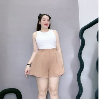 Quần đùi dáng chữ A NHỎ CLOTHING bigsize nữ,quần short dáng chữ vải for nhẹ mặc thoáng mát xinh Q500