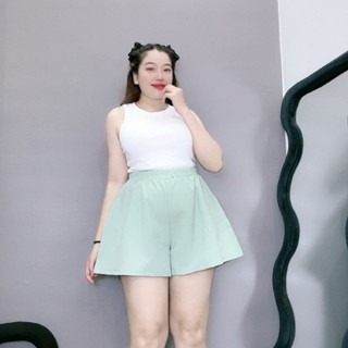 Quần đùi dáng chữ A NHỎ CLOTHING bigsize nữ,quần short dáng chữ vải for nhẹ mặc thoáng mát xinh Q500