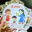 Bé học lễ giáo - trang trí lớp mầm non