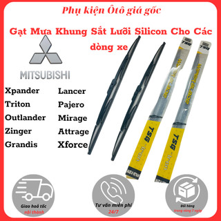 [TSG-MITSHUBISHI] Cần Gạt Mưa Ô Tô Khung sắt lưỡi silicon dùng cho các xe: Xpander, Outlander, Attrage, Mirage,Pajero...