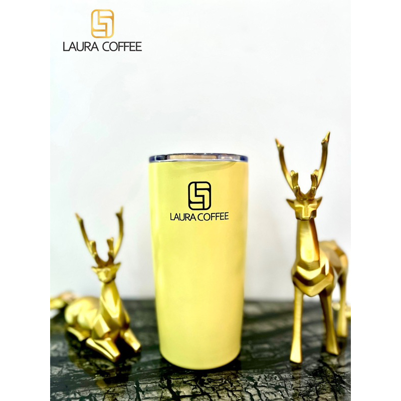 Ly Giữ Nhiệt Laura Coffee 580ml Laura Sunshine Nhật Kim Anh Kèm ống hút