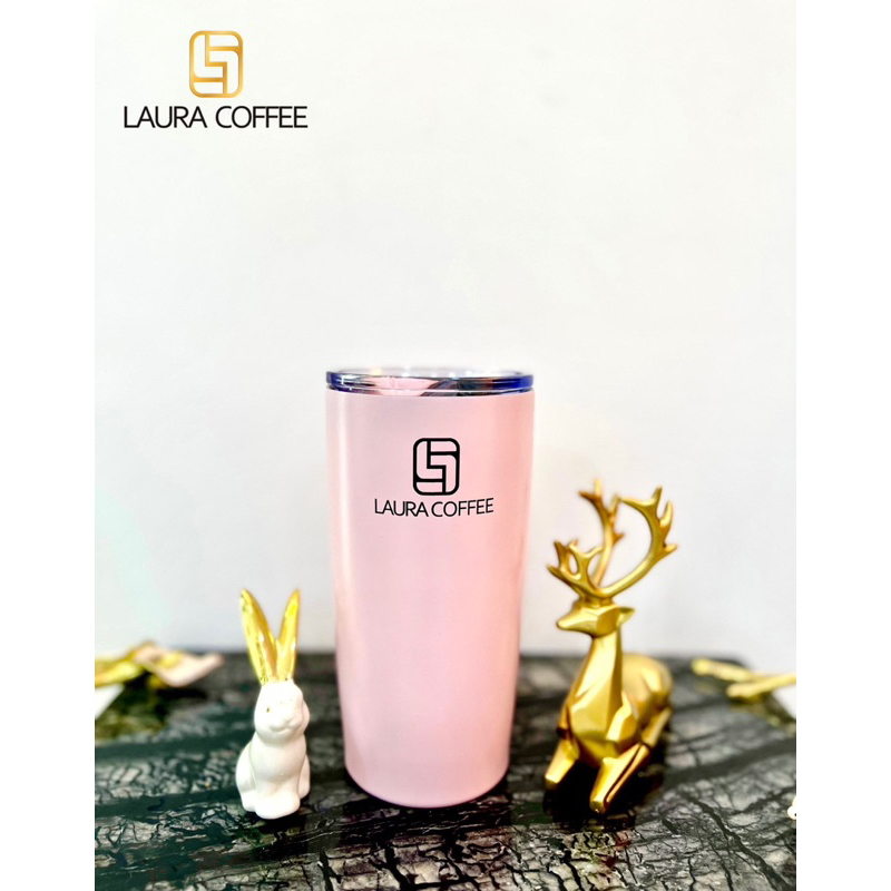 Ly Giữ Nhiệt Laura Coffee 580ml Laura Sunshine Nhật Kim Anh Kèm ống hút