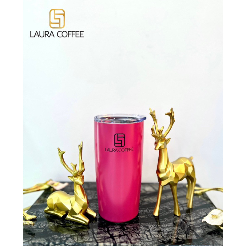 Ly Giữ Nhiệt Laura Coffee 580ml Laura Sunshine Nhật Kim Anh Kèm ống hút