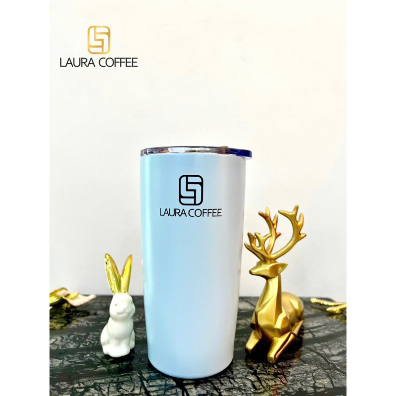 Ly Giữ Nhiệt Laura Coffee 580ml Laura Sunshine Nhật Kim Anh Kèm ống hút
