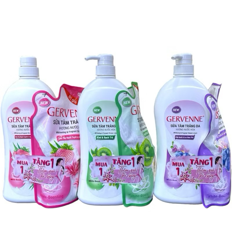 Sữa Tắm Gervenne các loại chính hãng.