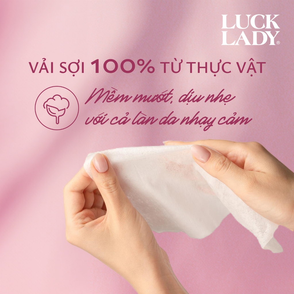 Khăn Nén Cao Cấp Luck Lady Nhỏ Gọn- Mang Đi Du Lịch, Công Tác Tiện Lợi - Gói 10, 25 Viên