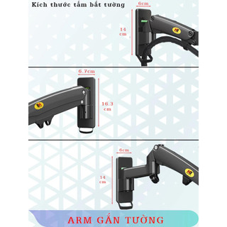 Gía Treo Màn Hình Máy Tính NB M3 17 - 35 Inch / Tay Treo Màn Hình Dạng Gắn Tường