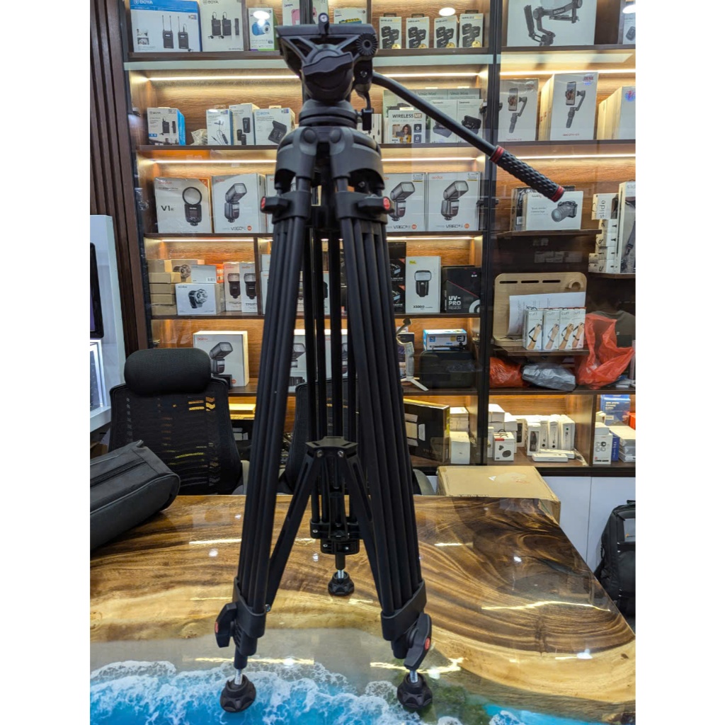 Chân máy quay Triopo DV965S New 2025, cao 1.820m, chịu tải 16-20kg ...