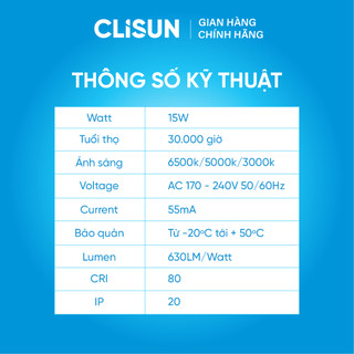 Bóng Đèn Led CLISUN | Bóng Đèn CLISUN Tuổi Thọ Cao 30000H Tiết Kiệm Điện 85% 5W 7W 10W 15W