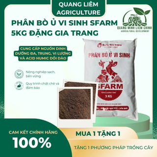 Phân Bò Ủ Vi Sinh - Phân Ủ Hoai SFARM Loại 5KG, Thích Hợp Cho Mọi Loại Cây Trồng - Đô Thị Xanh