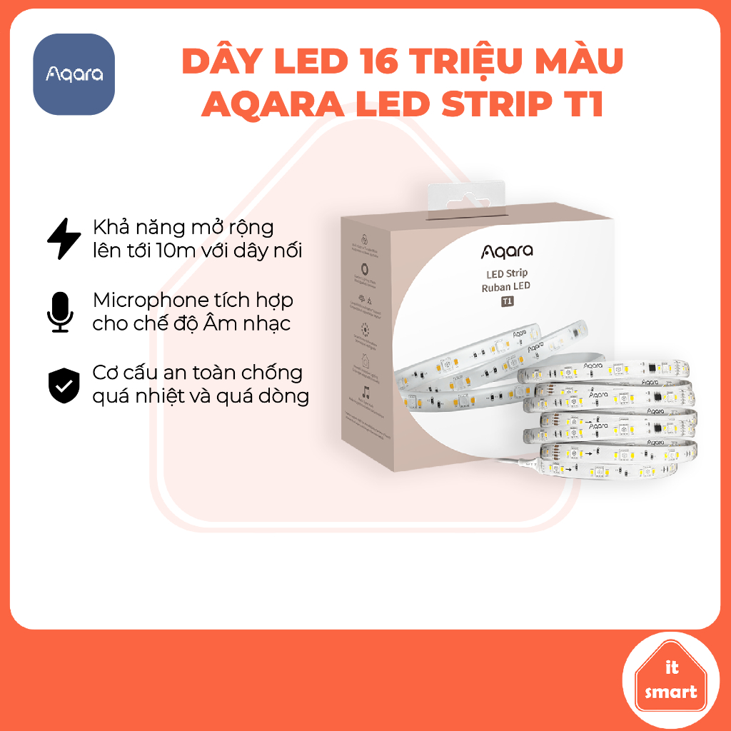Đèn LED dây Aqara Lightstrip T1 mở rộng 1m