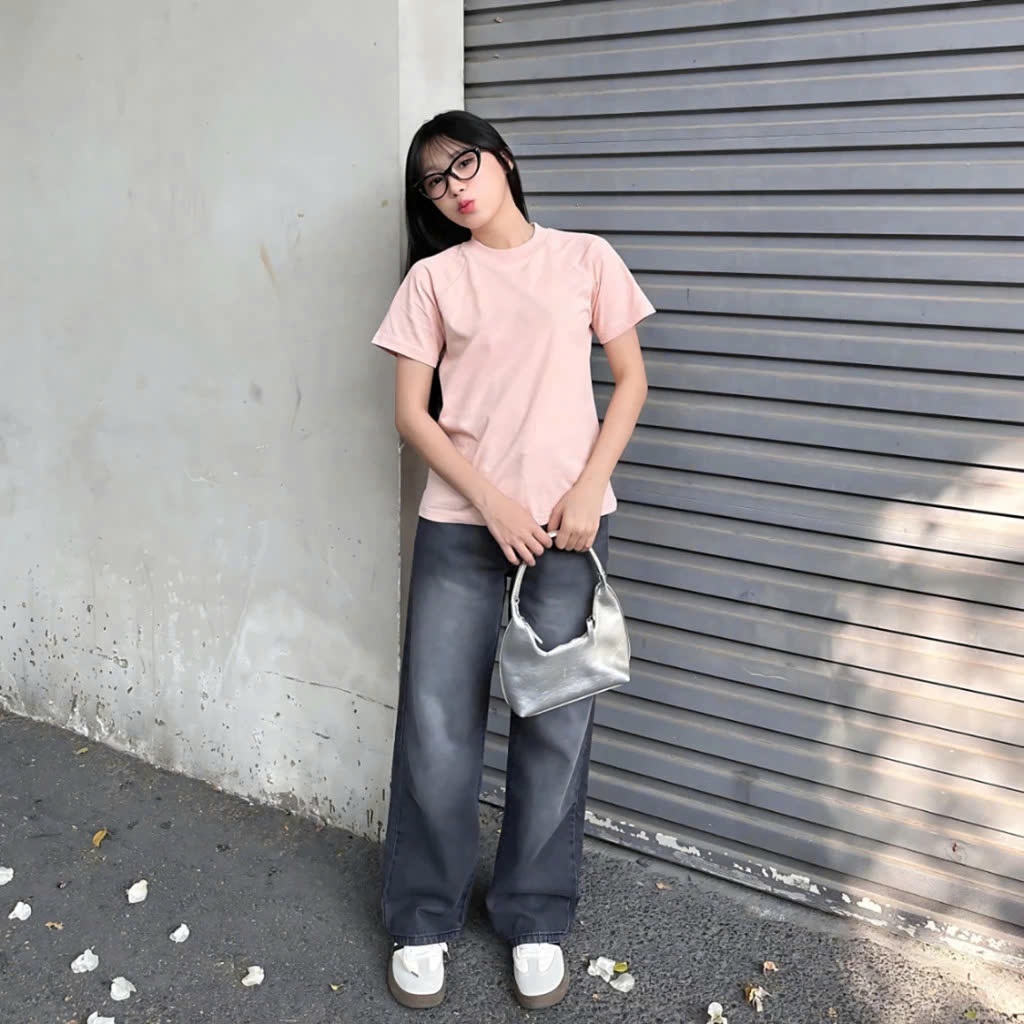 Áo baby tee trơn, áo thun trơn nữ vải cotton A51171 [ Video sp thực tế ]