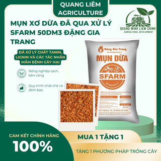 Mụn Dừa, Mụn Xơ Dừa Đã Qua Xử Lý SFARM 50dm3 Đặng Gia Trang - Mụn Dừa Trồng Cây - Đô Thị Xanh