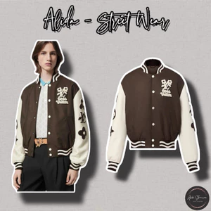 ⚡️[Hight Quality] Áo Khoác Bomber Lu1s Vu11on 1AFPWZ Varsity Jacket 25FW - Điểm Nhấn Logo Icon Thêu Cao Cấp Nam Nữ.