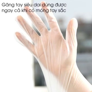 GĂNG TAY CAO SU GANG TAY LÀM BẾP,GĂNG VIC L,  Hộp 100 Găng Tay Siêu Dai Nấu Ăn Victoria Bay - MA: GANGTAY