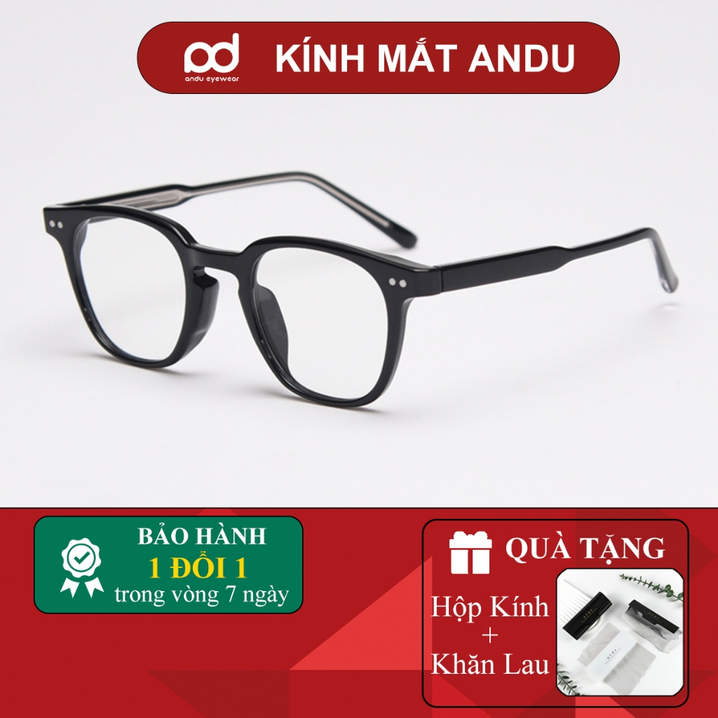 Ảnh Gọng kính cận thời trang nữ ANDU EYEWEAR dáng vuông LUTTO chất liệu nhựa cốt kim loại- 17175 1