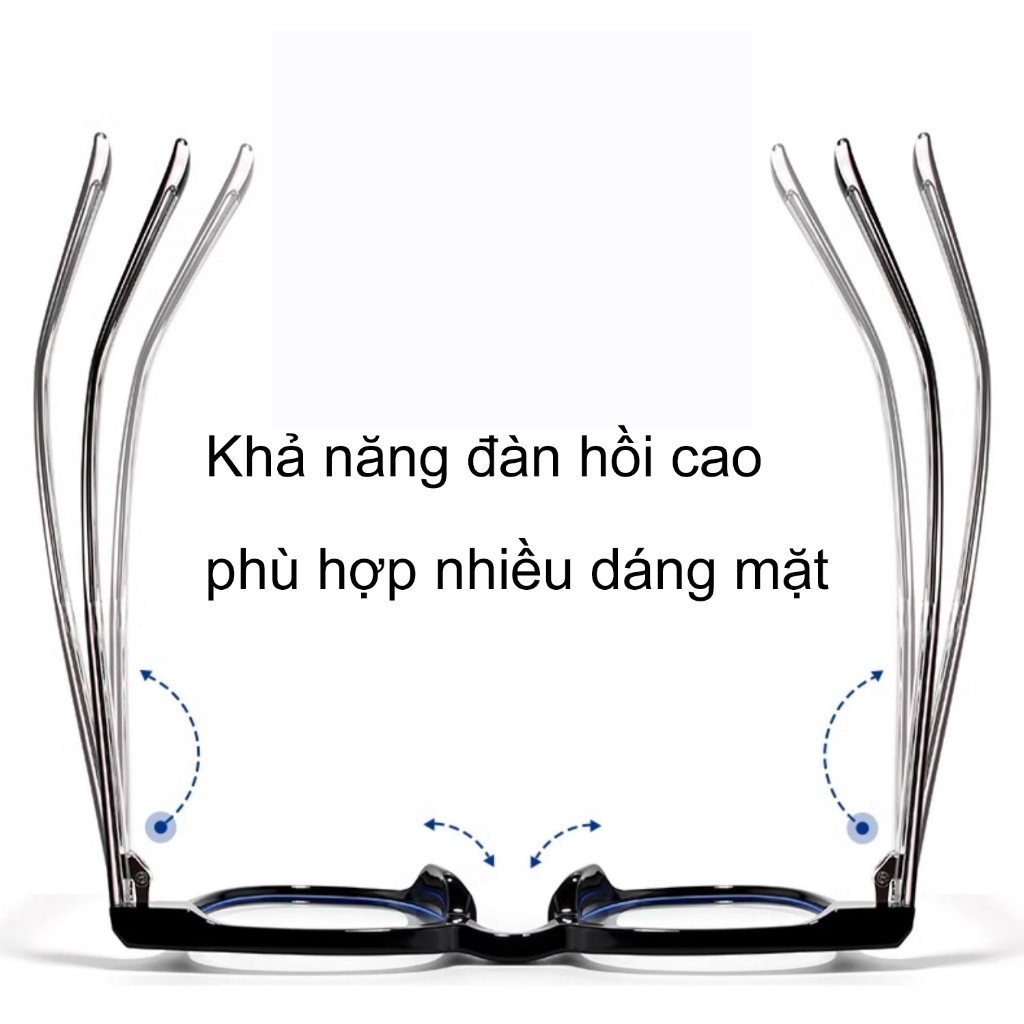 Ảnh Gọng kính cận thời trang nữ ANDU EYEWEAR dáng vuông LUTTO chất liệu nhựa cốt kim loại- 17175 4