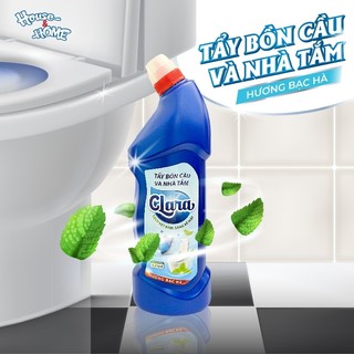 Combo 2 Chai Tẩy Bồn Cầu & Nhà Tắm Clara Hương Bạc Hà 925ml Chính Hãng CVNNT011, Chai Làm Sạch Mảng Bám, Khử Mùi