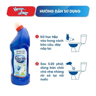 Combo 2 Chai Tẩy Bồn Cầu & Nhà Tắm Clara Hương Bạc Hà 925ml Chính Hãng CVNNT011, Chai Làm Sạch Mảng Bám, Khử Mùi