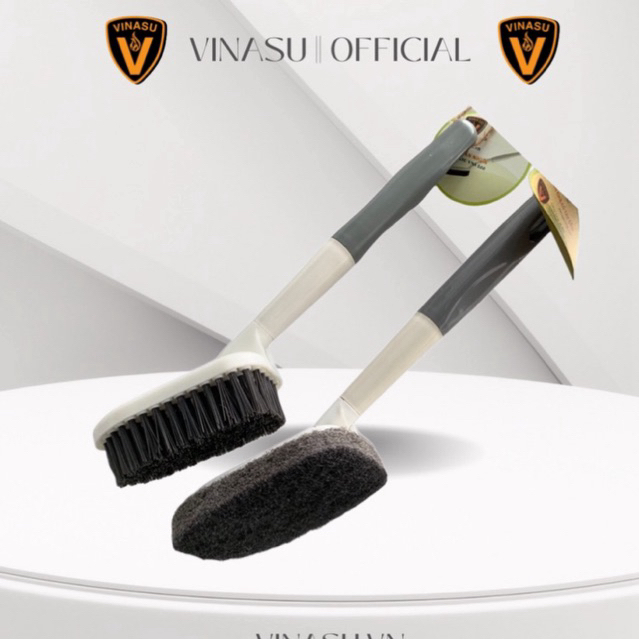 Bàn chải fiber, bàn chải vệ sinh gạch men, bàn chải vệ sinh bếp có tay cầm cán ngắn