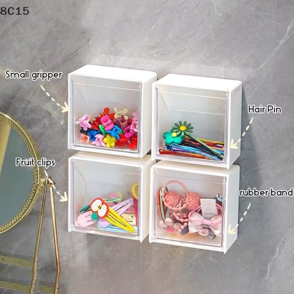 HỘP ĐỰNG ĐỒ NẮP LẬT TREO TƯỜNG,  Hộp lưu trữ treo tường Hộp đựng khăn bông bằng nhựa thiết kế bằng nhựa -  HOPDANTUONG48
