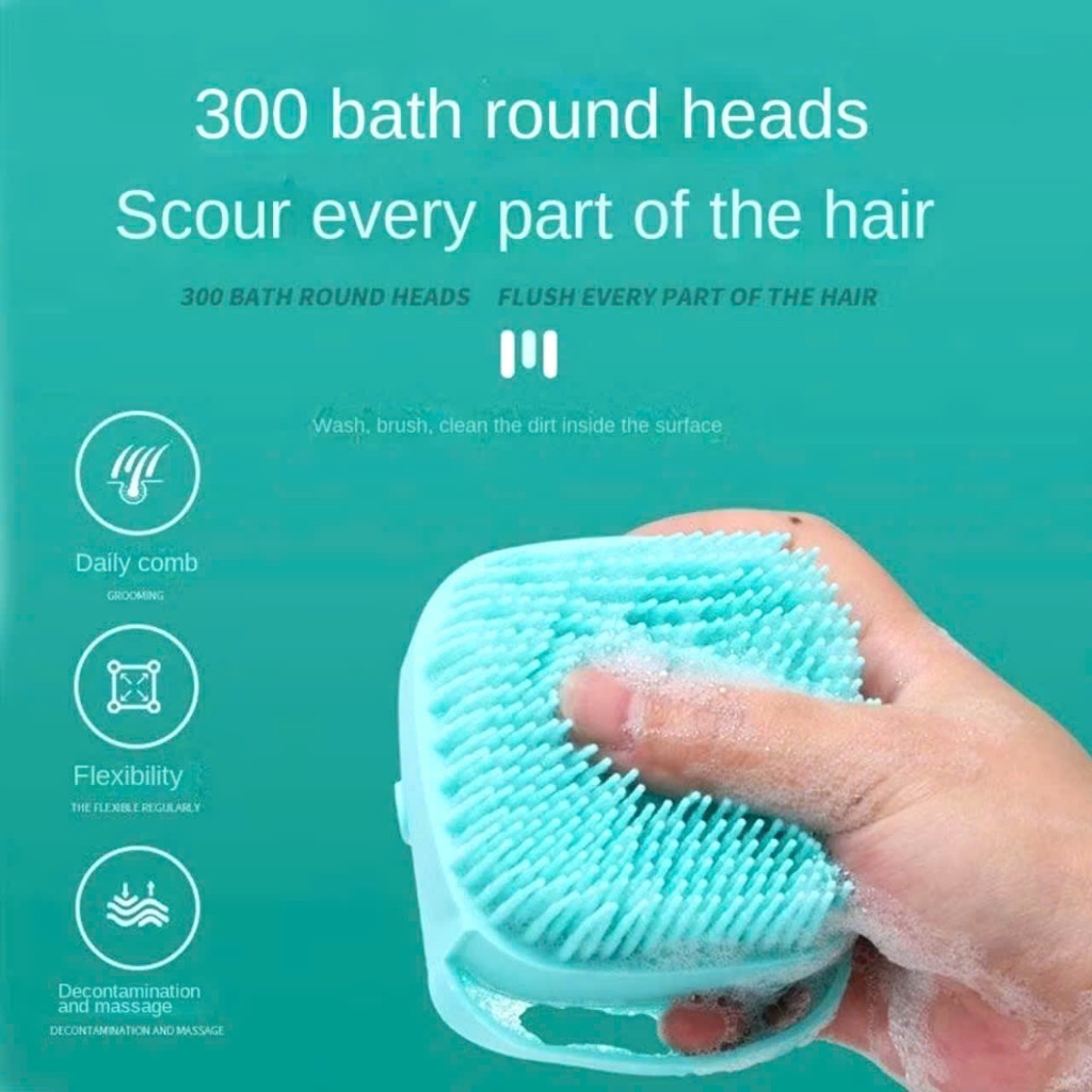 BÔNG TẮM SILICONE,  Cọ Tắm Silicon Hình Vuông Có Ngăn Chứa Sữa Tắm - Bông Tắm Silicon Vệ Sinh Cơ Thể - BONGTAMSILICON3