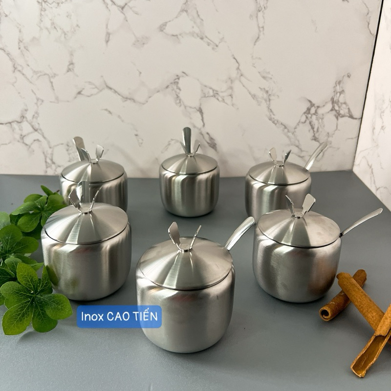 Hủ Gia Vị Inox 304 size to - Hàng dày cao cấp | Shopee Việt Nam