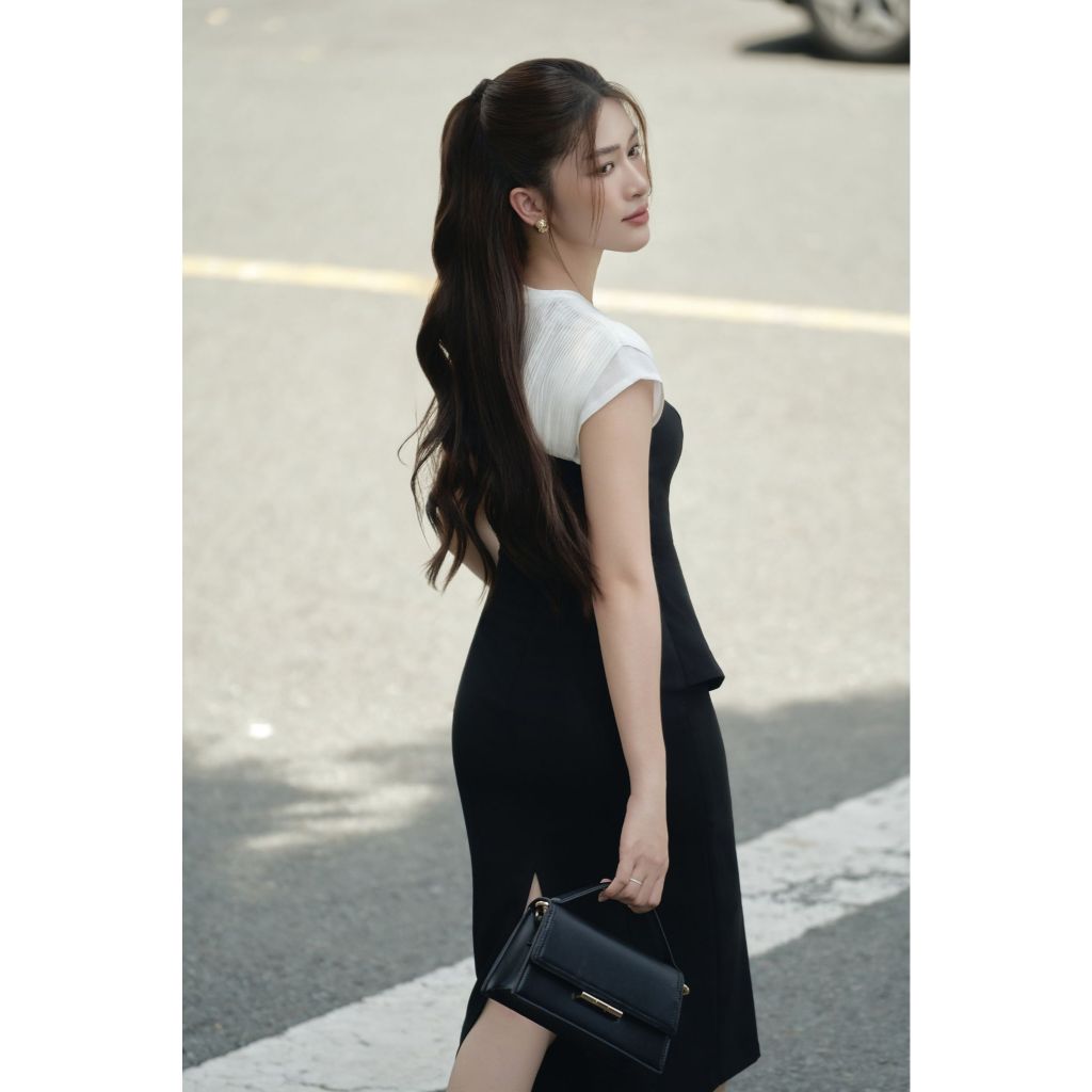 Vella Fashion đầm peplum tay xếp ly, đầm công sở, váy dự tiệc VD24071 - FONIA DRESS